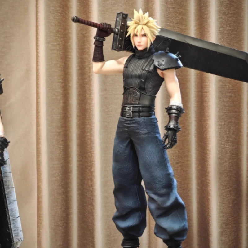 23 см Cloud Strife Final 7 Fantasy Remake Аниме и игри Периферен модел Кукла Фигурка Декорация Играчки Колекции Празнични Подаръци