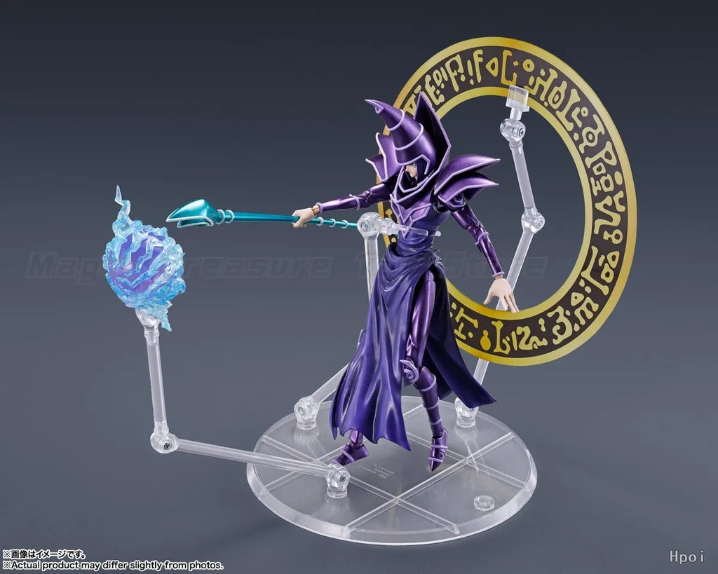 【Auf Lager】 Original SHF Yu-Gi-Oh! Duel Monsters Schwarzer Magier Actionfigur Modell Spielzeug Ornament