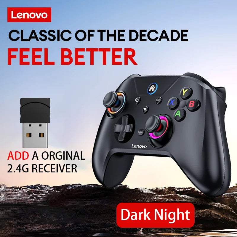 Lenovo S02 Wireless Controller Bluetooth Gamepad Joysticks Six-axis Dual Vibration For Nintendo Switch Android/IOS/PC Gamepad