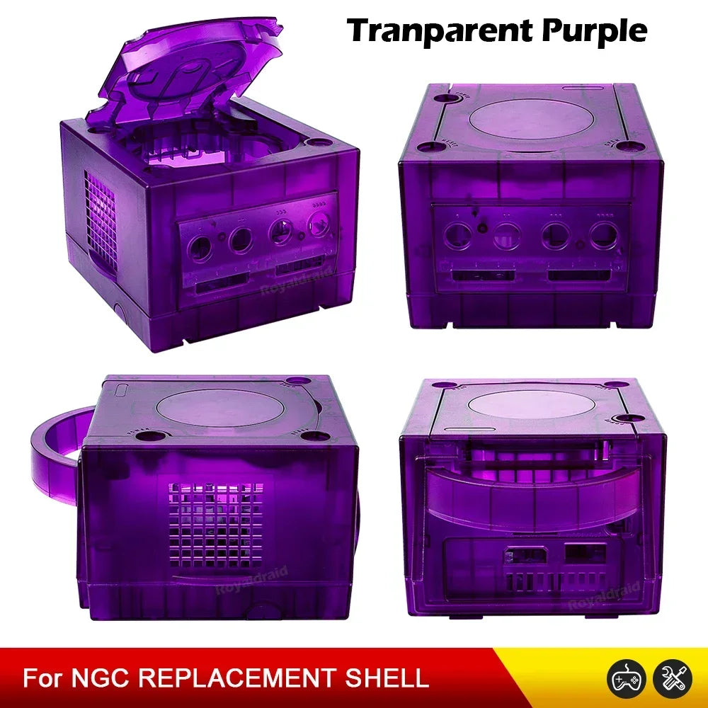 Transparent Black Blue Orange Purple Housing Replacement Shell Case For Nintend Gamecube NGC DOL-001 and DOL-101 Game Accssories