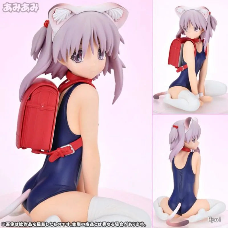 In Stock Original Orchid Seed ToHeart2 Nanako Navy Blue School Swimsuit 10cm PVC Anime Figure Toy Gift Ornament