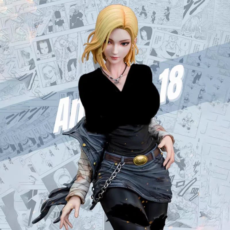 Bandai Dragon Ball Z Android 18 HB GK Model Anime Beautiful Girl Action Figure Akira Toriyama Decoration