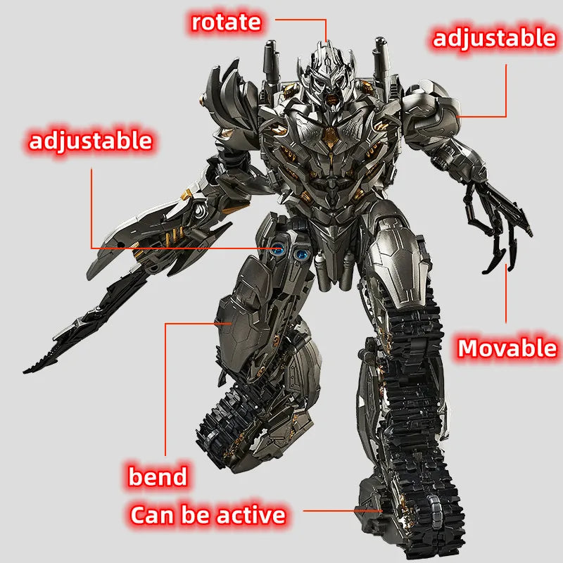 28cm Transformer Robot Movie large size Partial alloy Tank Megatron Action Figure Collection Model Toys Boxed
