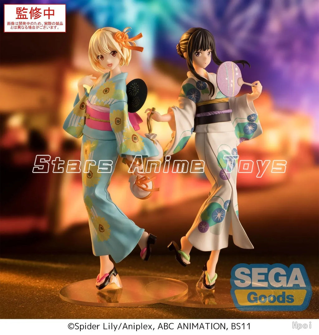 Original SEGA Luminasta Lycoris Recoil Nishikigi Chisato/Inoue Takina Yukata Toy Gifts Collection Models Animation Graphic