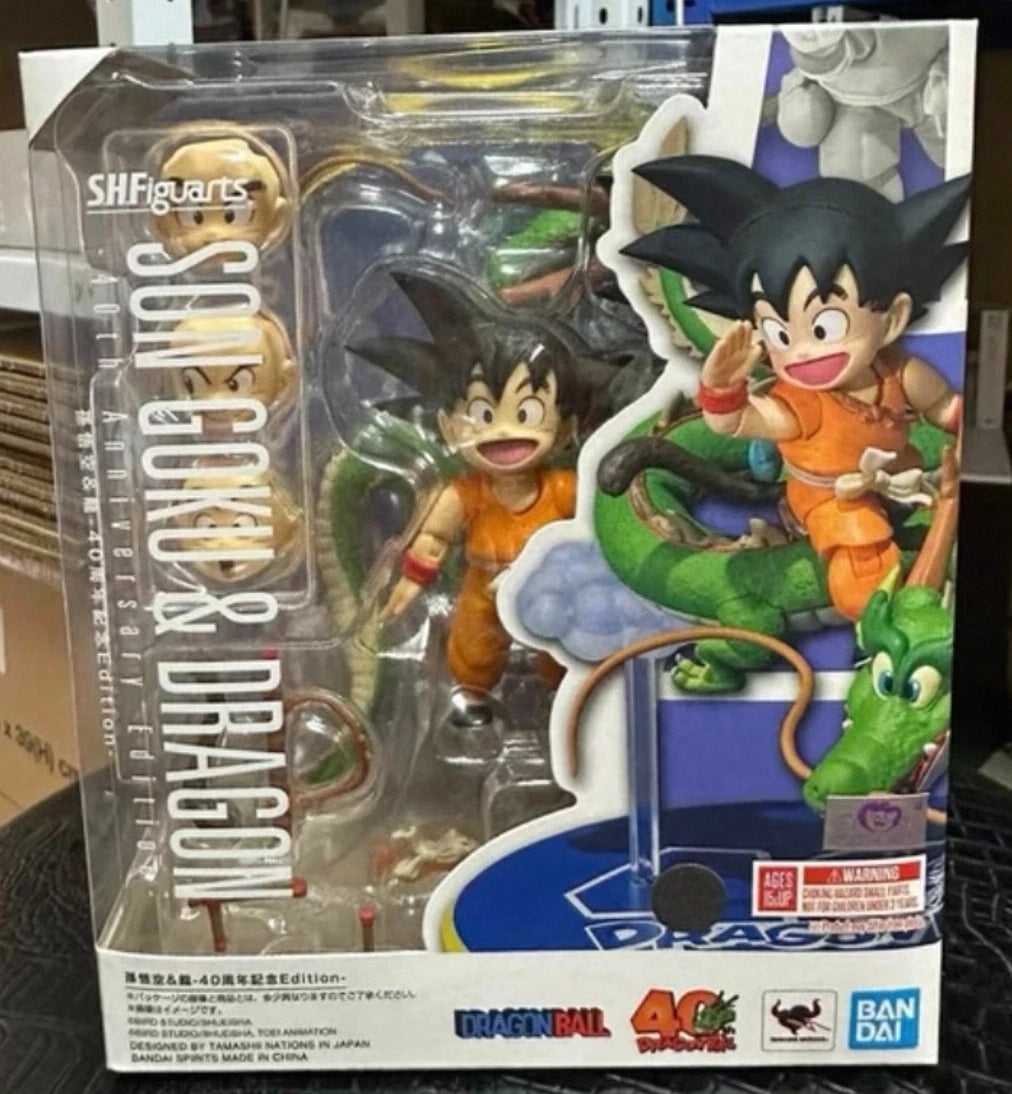 In Stock Bandai S.H.Figuarts SHF Dragon Ball Son Goku Dragon 40th Anniversary Edition Action Figure Model Toys