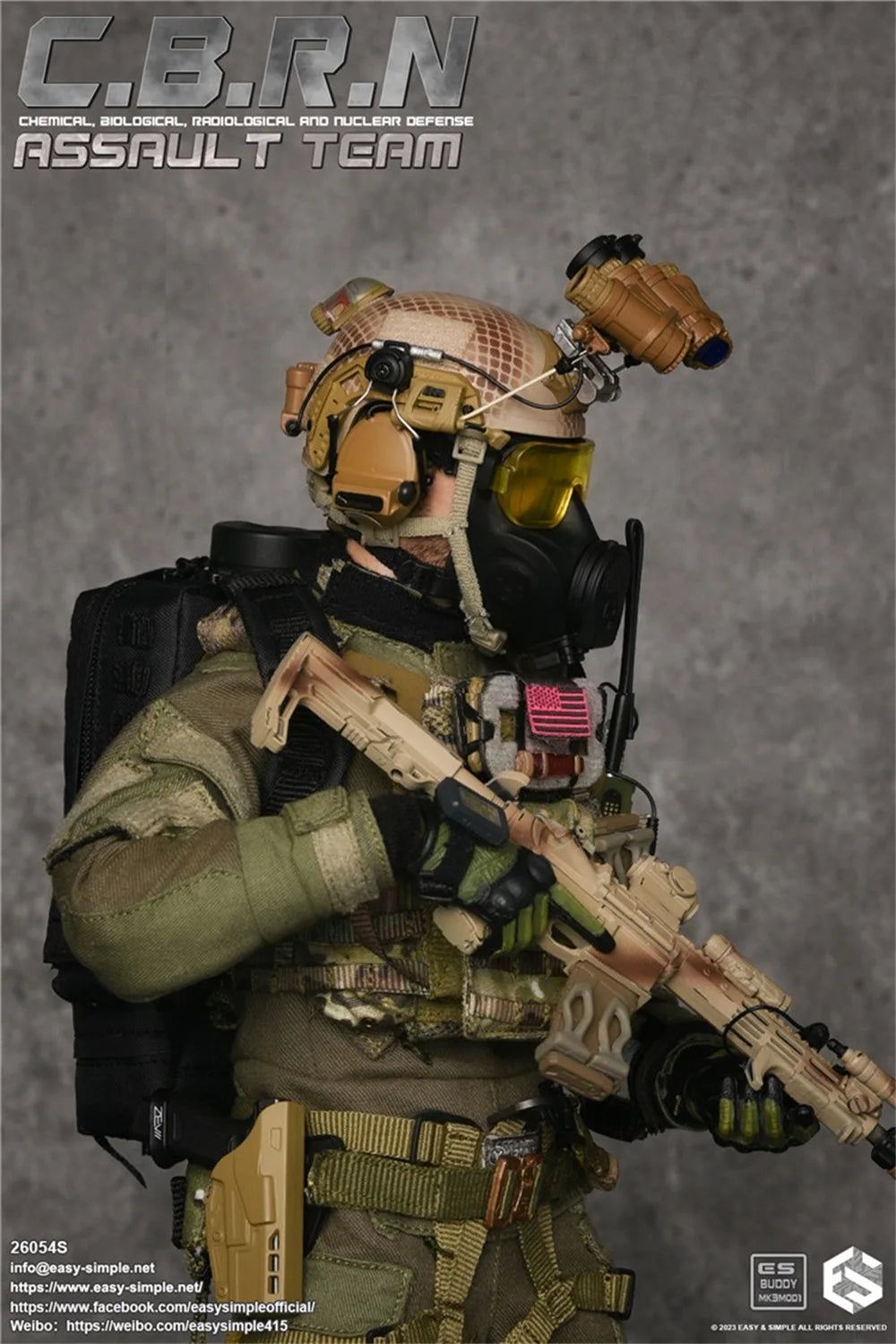 1/6 Easy&Simple ES 26054S CBR  N Operation Team Unit Full Set Moveable Action Figure Gift For Fans Collect