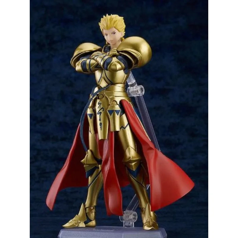 Max Factory Figma #300 Gilgamesh-160mm PVC/ABS Doll Movable Joints Armor Accents All-Ages Collectible Anime Figurine with Stand