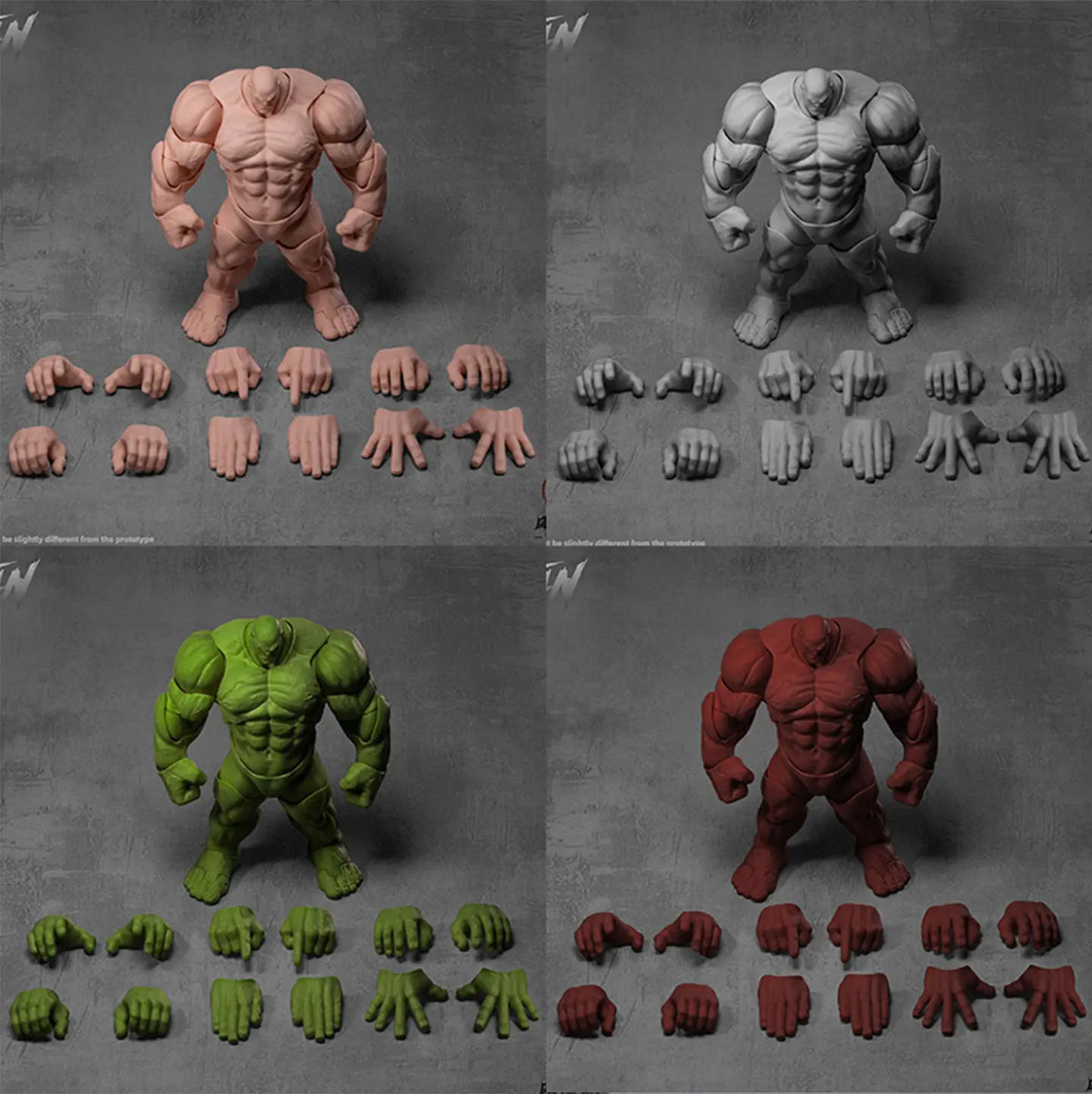 Wind Toys Titan Action Figure 1/12 Super Movable Muscle Body Anime Figures Collectible Model Statue Desktop Ornaments Toys Gifts