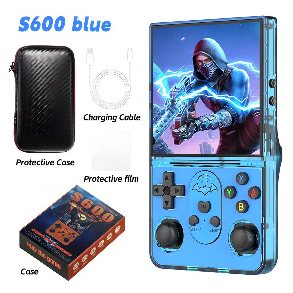 Open Source S600 Retro Handheld Video Game Console  Linux System 4.0 Inch IPS Screen Portable Game Player 18000+ Games Gift