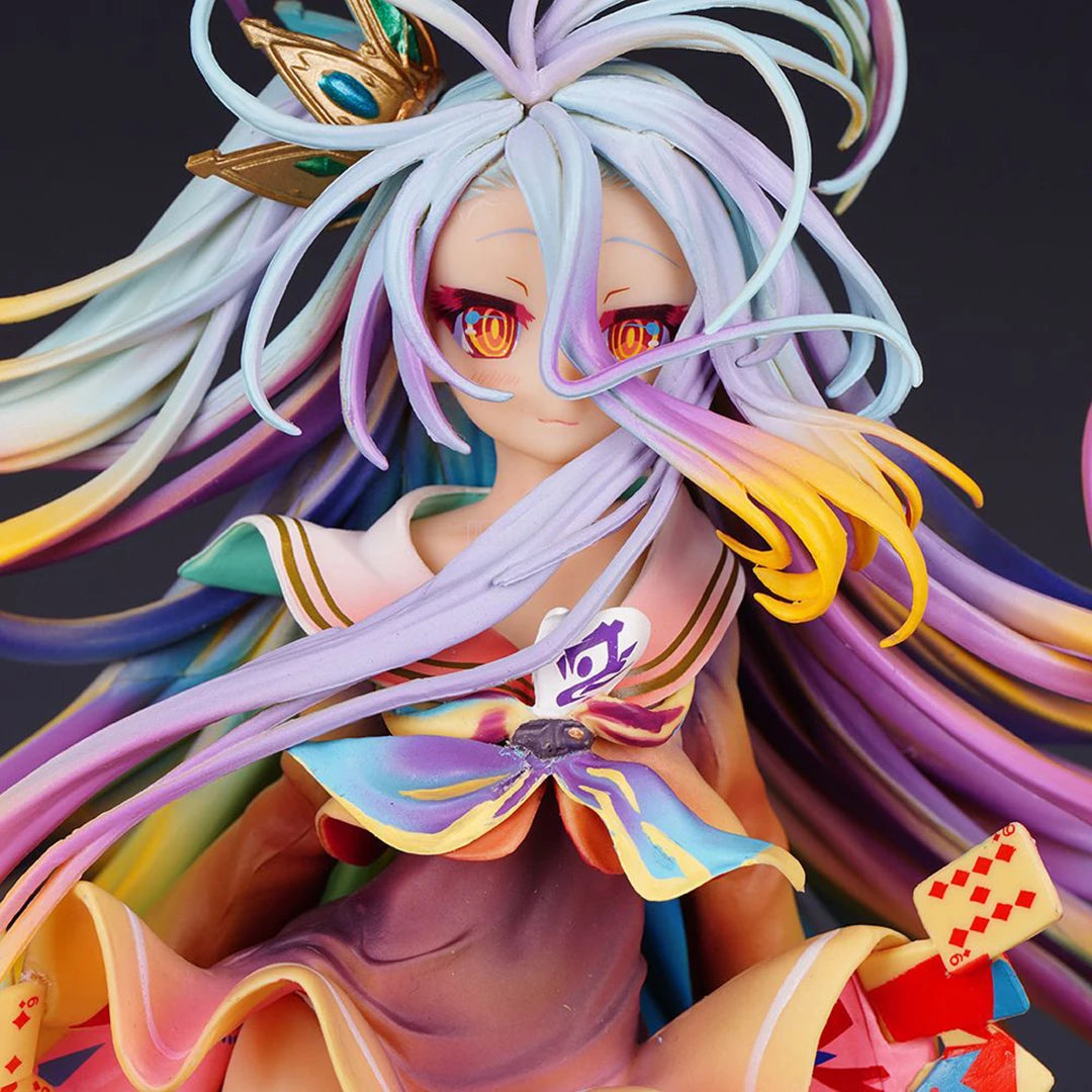 No Game No Life Shiro 1/7 Yuu Kamiya Art Works GSC Girls Toys Japanese Anime PVC Action Figure Toy Game Collectible Model Doll