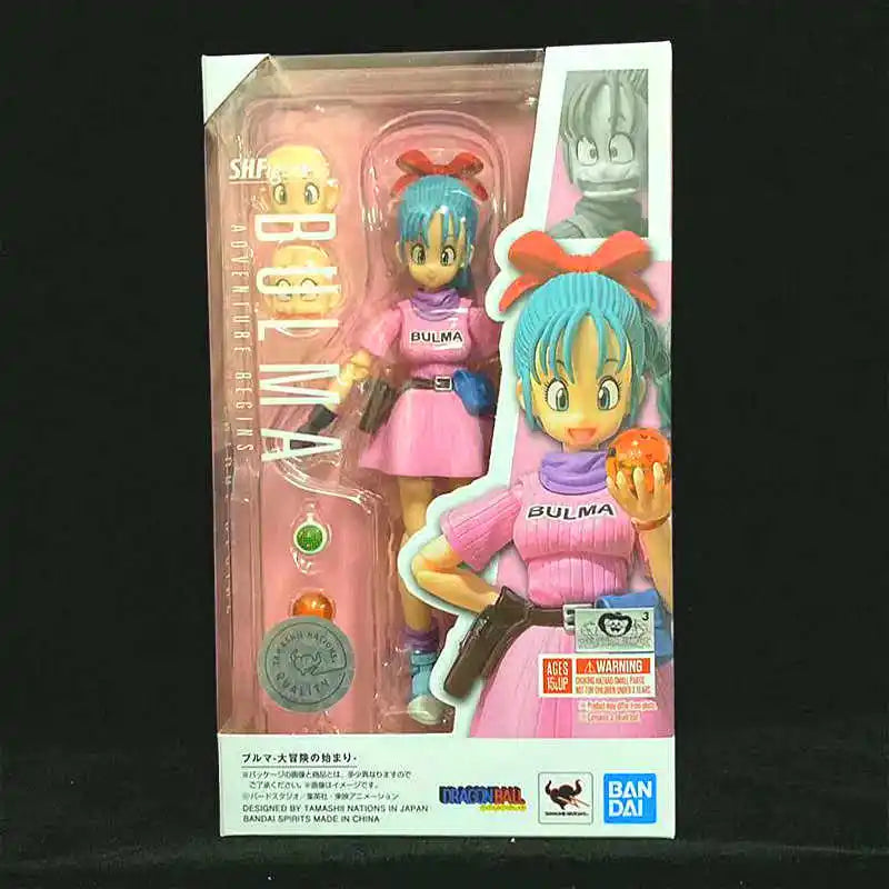 【IN STOCK 】Bandai SHF Bulma Adventure Begins Dragon Ball Action Figure In Stock Motorcycle Model Toy gift collection