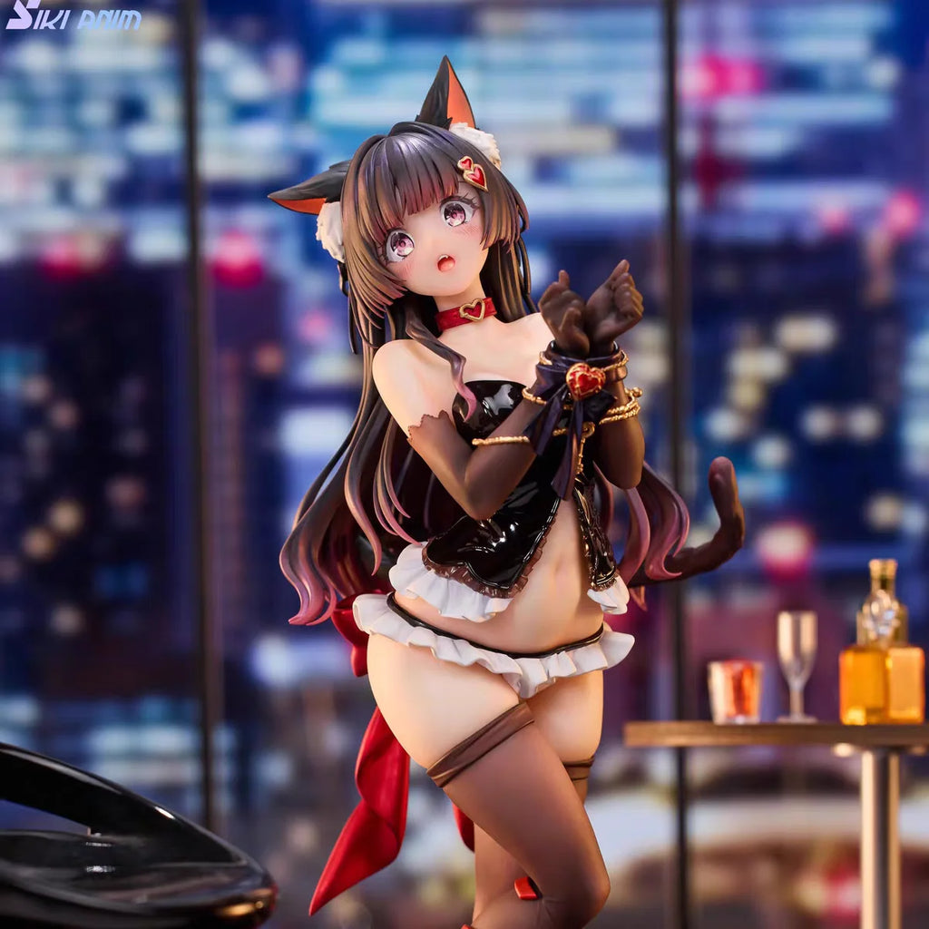 Neu auf Lager Siki Anim The Bound Cat Luvna Anime Actionfigur Modell 24,9 cm Desktop Sammlerstück Handgefertigt Spielsachen &amp; Hobbys