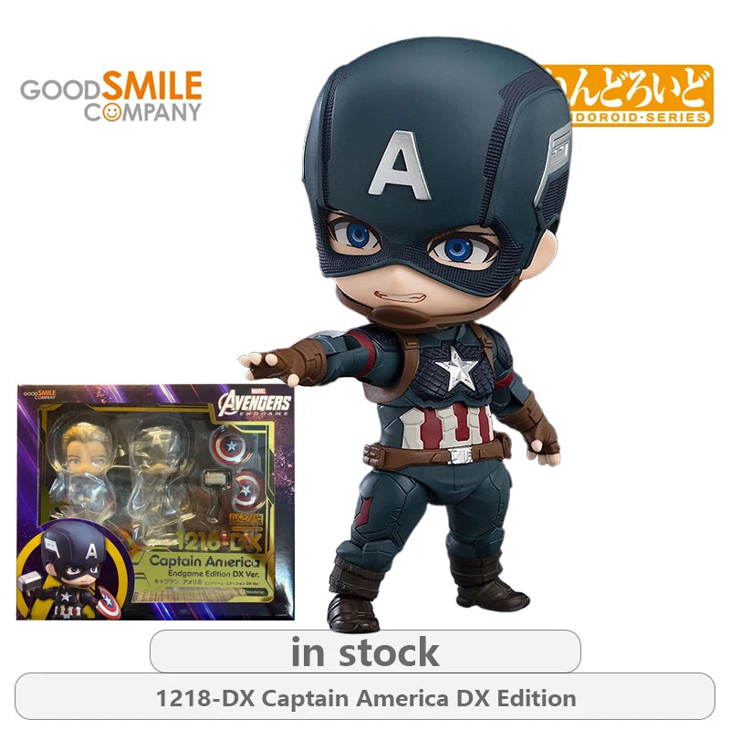 GSC Original NENDOROID Avengers: Endgame Series 1497-DX Iron Spider Man DX\988 Iron Man Mark50 Anime Action Figure Model Toys