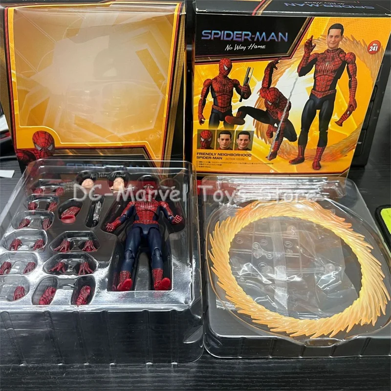 In Stock Ko Mafex 241 Tobey Maguire Spider Man No Way Home Friendly Neighborhood Spider Man Anime Action Figure Model Gift Toys
