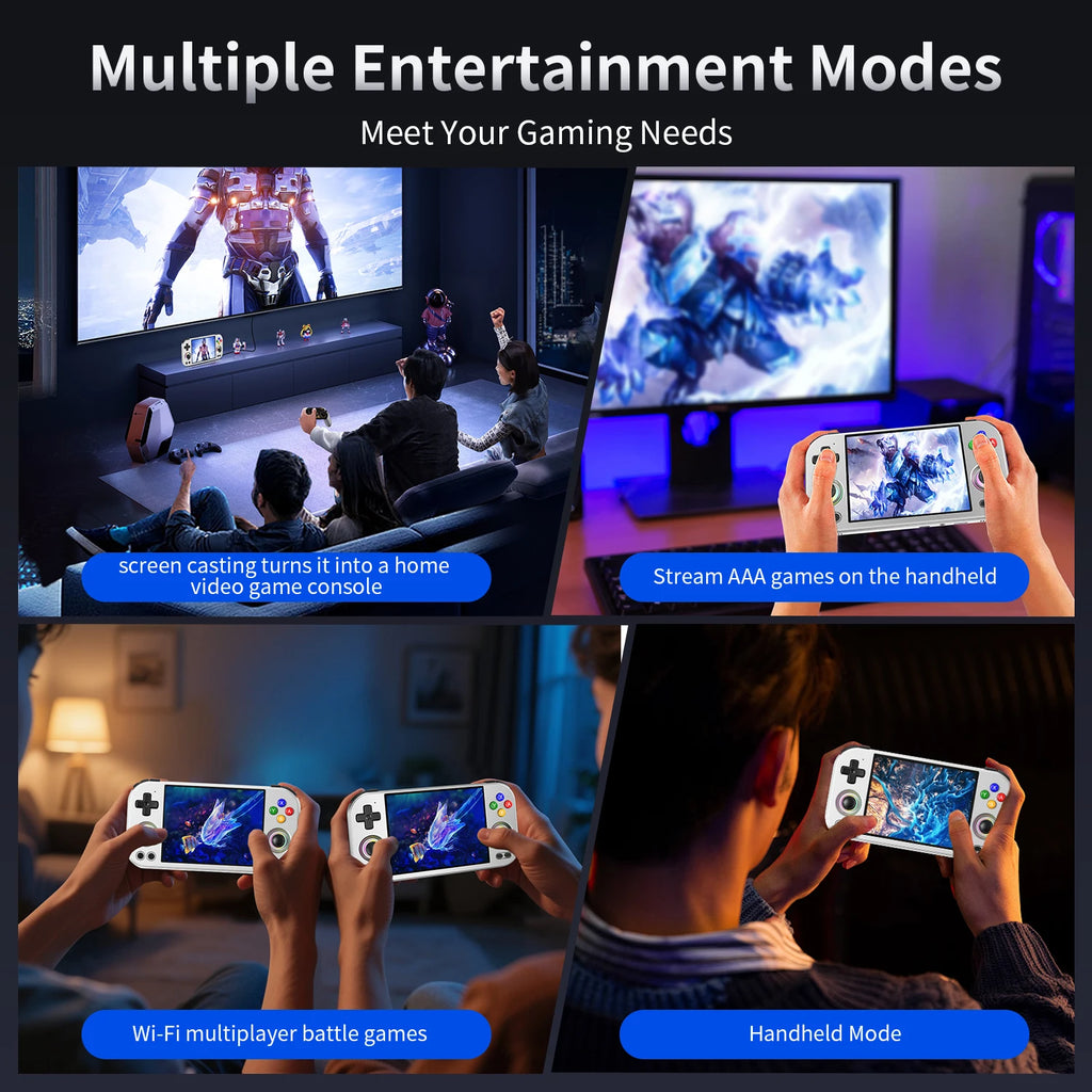 ANBERNIC RG477M RG Slide Retro Handheld Game Video Player Console 4.7-inch LTPS Android 14 Bluetooth WIFI 12G+256G PS2 RG 477M