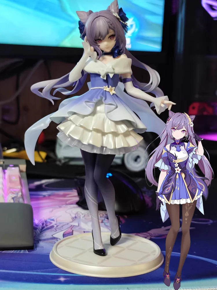 Myethos Series New In Stock Genshin Impact Keqing Crystalline Night Banquet Ver.1/8 Figure Collectibles Birthday Gift Anime Fans