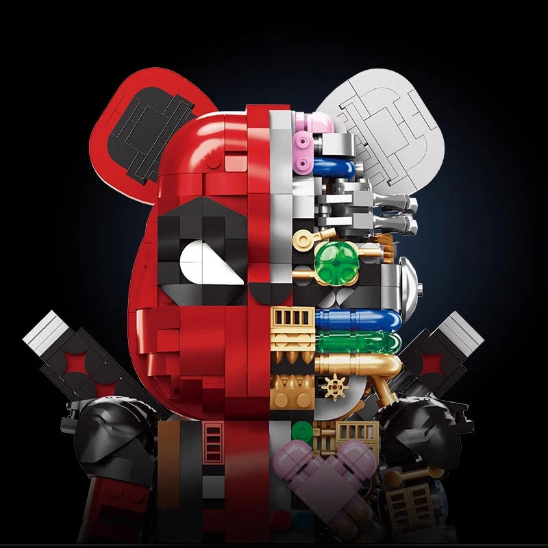 Creative Expert MOC Red Mechanical Bear Building Blocks Movie Action Figures Model Bricks Desktop Decoration room decor