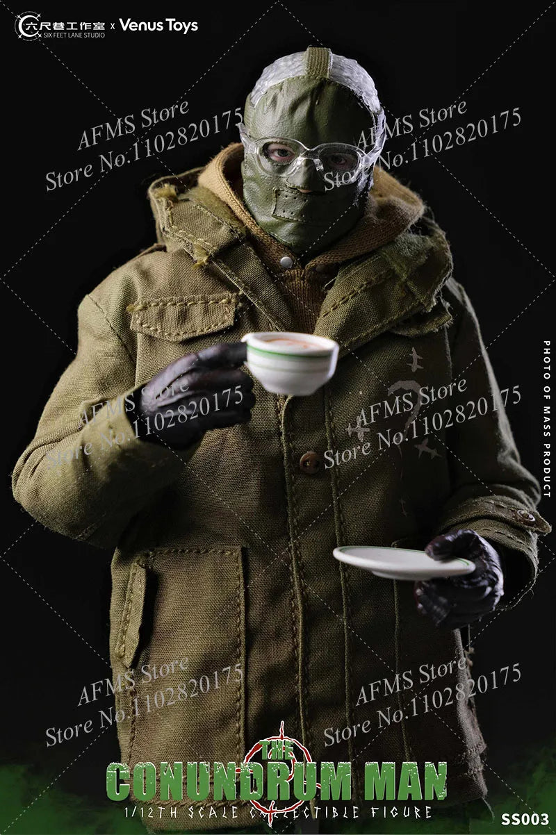 Venus Toys SS003 1/12 Scale Collectible Figure Conundrum Man Edward Mysterious Digital Maniac 6Inch Men Soldier Action Figure