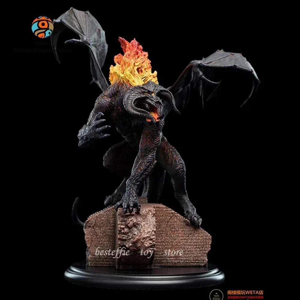 Handmade 14cm Weta Lord of the Rings Balrog Mini Series Anime Action Figure from Moria – Collectible Xmas Gift Ornament for