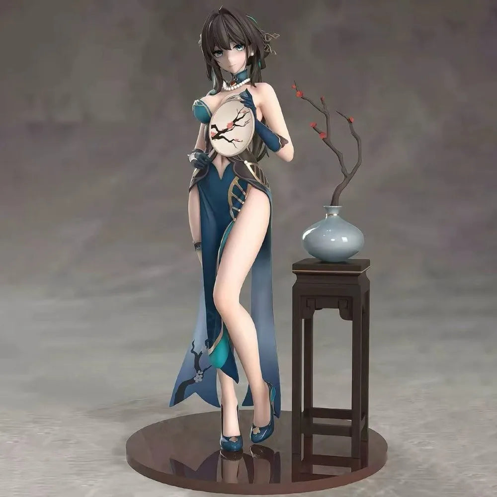 New Honkai Star Rail Ruan Mei Figure 24cm, Qipao Cheongsam Chinese Dress PVC Statue Collection Model Desktop Decor Anime Gift