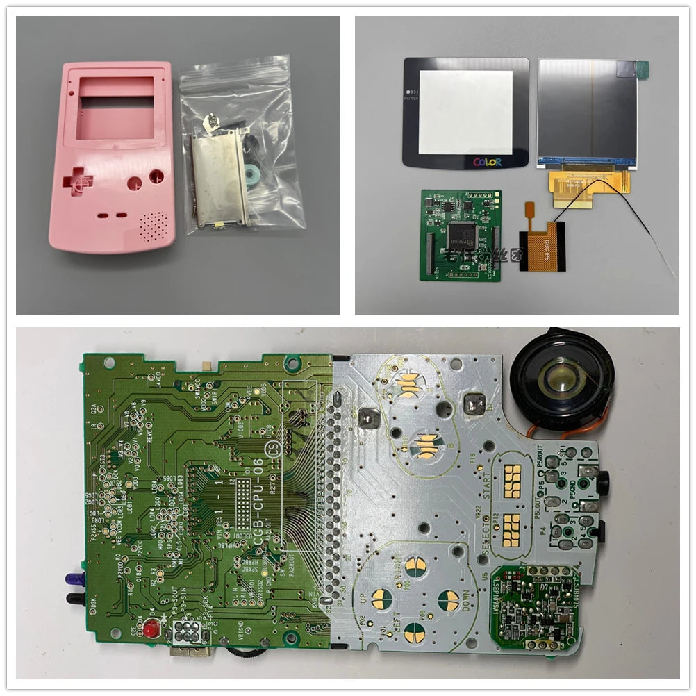 GBC New Casing and Original Motherboard 2.6 Inch LCD Display Screen for GAMEBOY COLOR GBC IPS LCD Retro Handheld Game Console