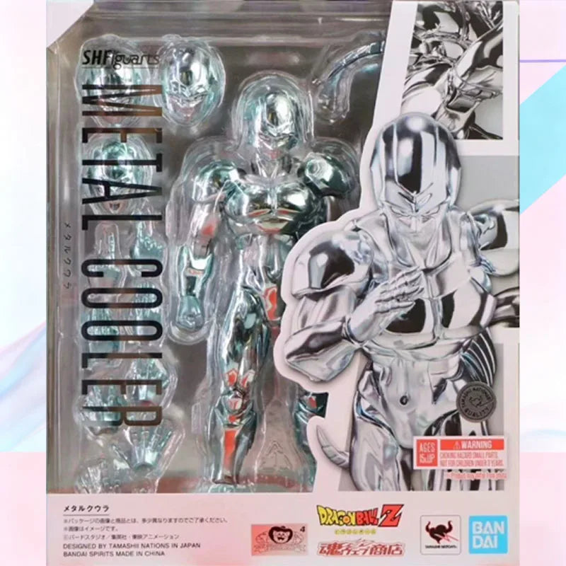 In Stock BANDAI Original Box Figuarts DRAGON BALL SON GOKU METAL COOLER Action Figure Model Toy Gift for Kid Foam Box Packaging