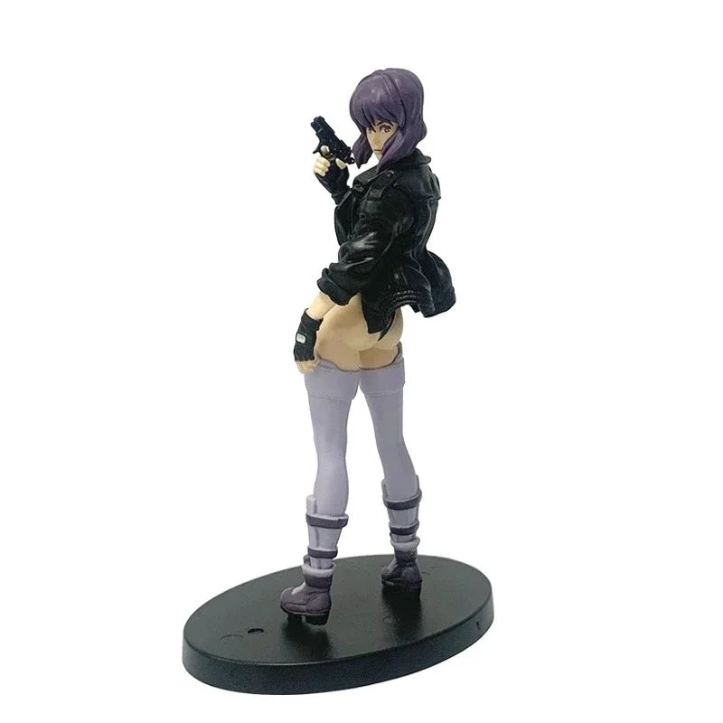 In stock 18cm Anime S.A.C  Action Figure Motoko Kusanagi Figure Model Ornament Room PVC Collectible Model Doll Toys Boys Gifts