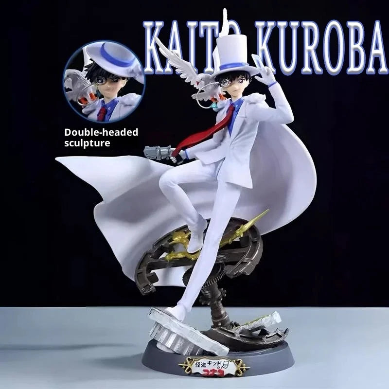 In Stock Detective Conan Kaito Kid Gk Kaito Kuroba Pvc Anime Character Figurines Model Kit Desktop Ornaments Decoration Genuine
