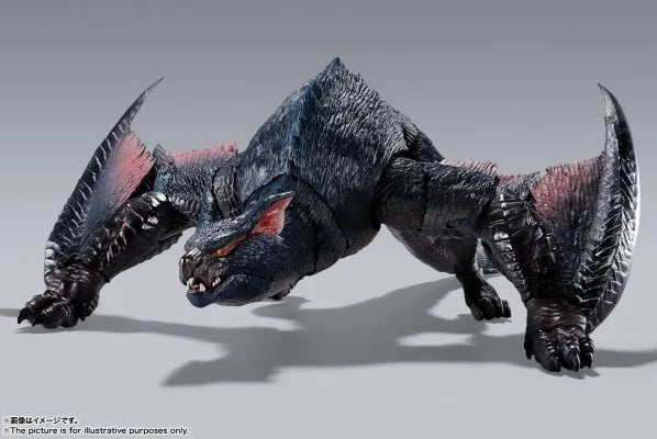 BANDAI Original S. H. MonsterArts Monster Hunter Swift Dragon Action Figure Model Toys Movable Model Ornaments Gifts for Boy