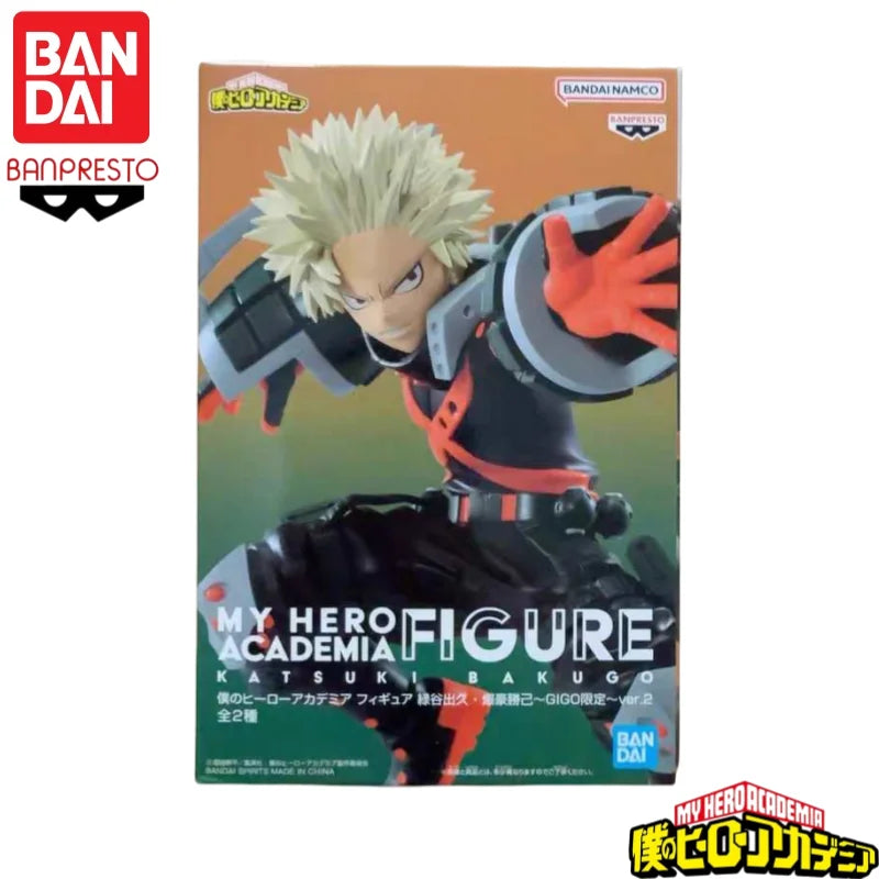 In Stock Original Bandai Banpresto My Hero Academia Bakugou Katsuki Anime Characters Model Toy Birthday Present Garage