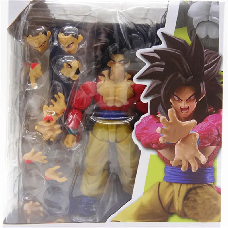 16cm Dragon Ball GT Goku Vegeta Super Saiyan 4 Anime Figure Model Statue Boys Collection Desktop Decoration Ornament Toys Gifts