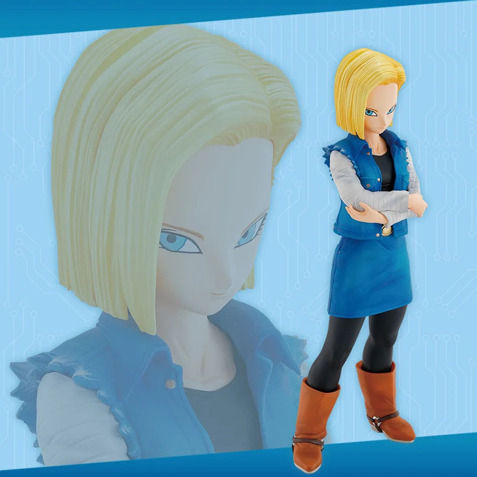 9,44 Zoll/24 cm Anime Dragon Ball Z Figur Android 18 und Android 17 PVC Actionfiguren Sammlung Modell Spielzeug Geschenke