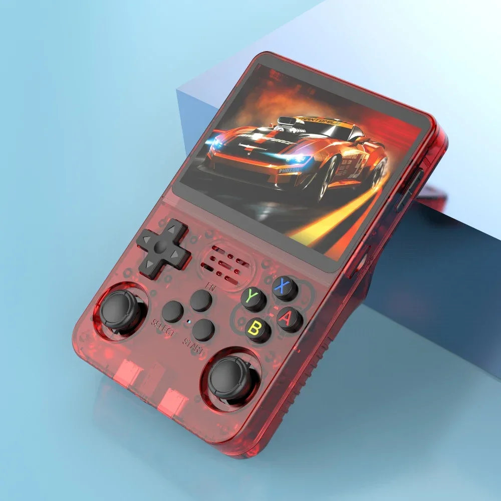 NEW Green R36S Retro Handheld Video Game Console Linux System 3.5 Inch IPS Screen Portable Pocket Video Player 64GB 128G Games