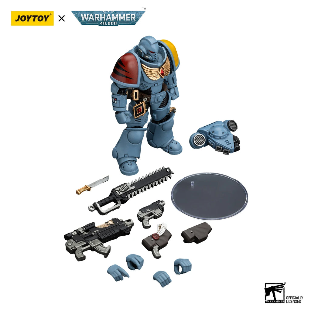 [IN-STOCK] JOY TOY Warhammer 40K 1/18 Action Figure Space Wolves Intercessors Anime Military Model