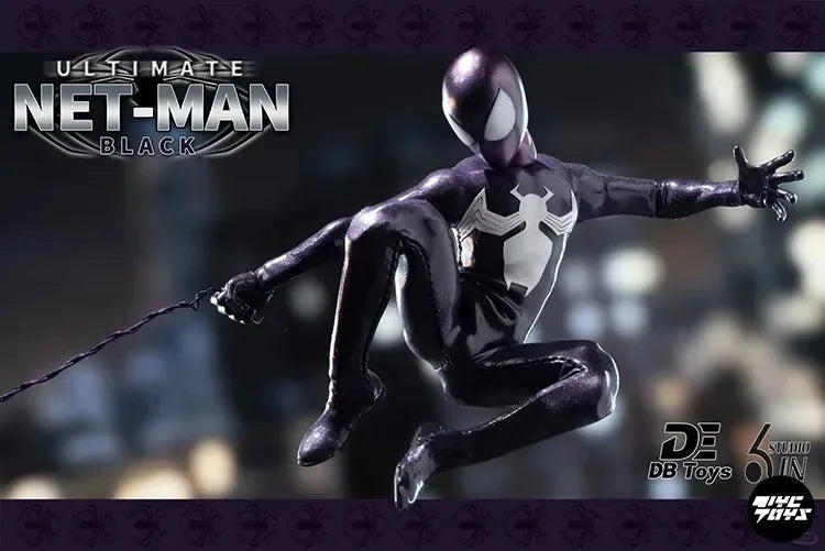 1/12 Scale Male Soldier Ultimate Netman Red /Black Spider Hero Full Set 6-inches Action Figure Model Doll Gifts Collecion