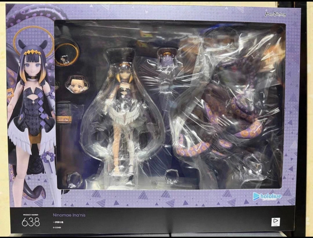 100% Authentic Max Factory Figma 638 Ninomae Ina'nis Hololive Production Action Figure Official Licensed in Stock