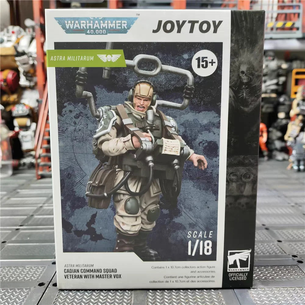 【In stock】JOYTOY Warhammer 40K Astra Militarum Cadian Command Team 1/18Action Figure Soldier Action Model Art Toy Gift
