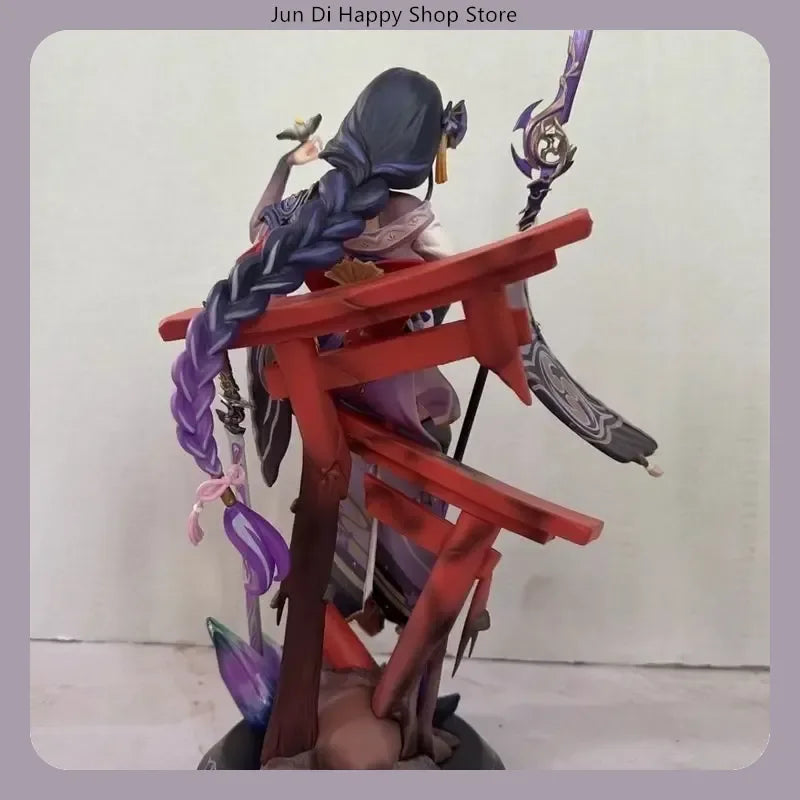 Genshin Impact Raiden Shogun 35cm Anime Figure Statue Model Desktop Ornament