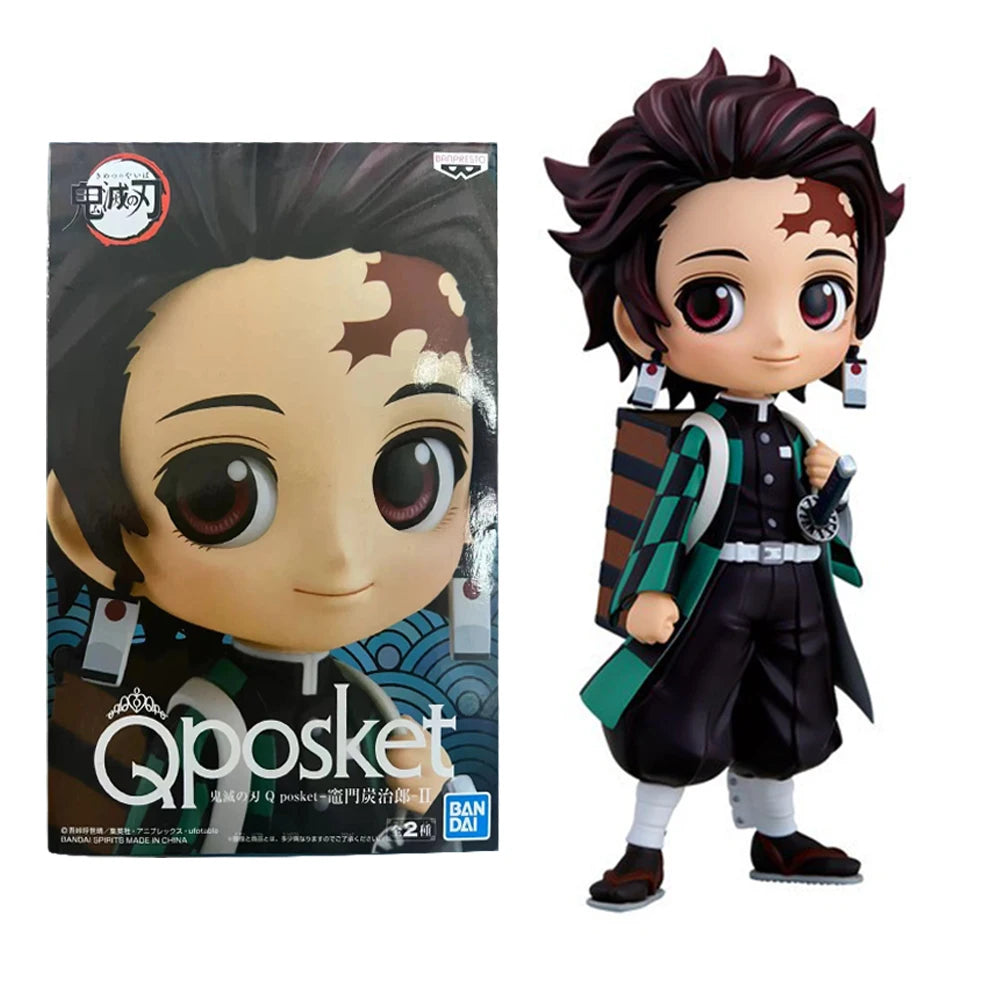 Anime Demon Slayer Kamado Tanjirou Q Posket Figure Cute Model Toy Gift Collection Action Figure Boxe Ornaments PVC