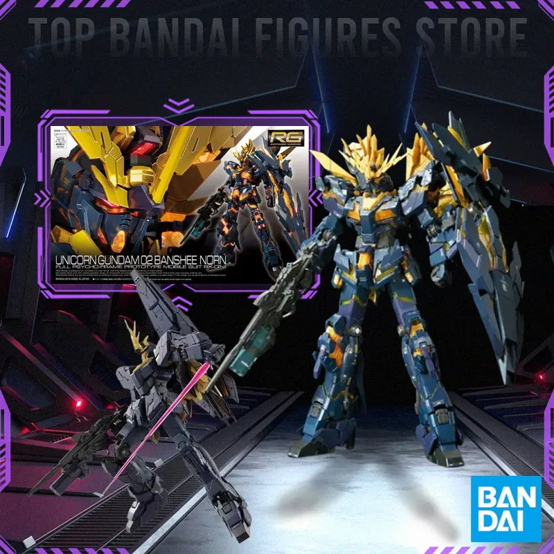 Bandai RG RX-78-2 WING RX-93-V2 UNICORN GOD GUNDAM In stock Anime Original Model Toy Action Figure Robot Collection Toy Gift