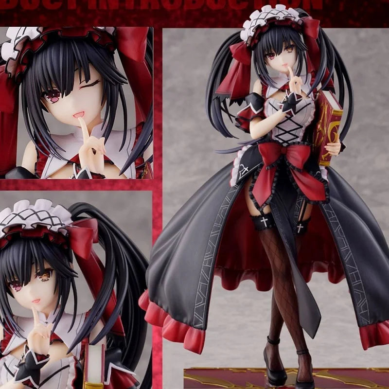 New Date A Live Kurumi Tokisaki 'Nibelcole' Anime Figure Gothic Lolita Spirit Collector Statue Desktop Ornaments Model Toy Gift