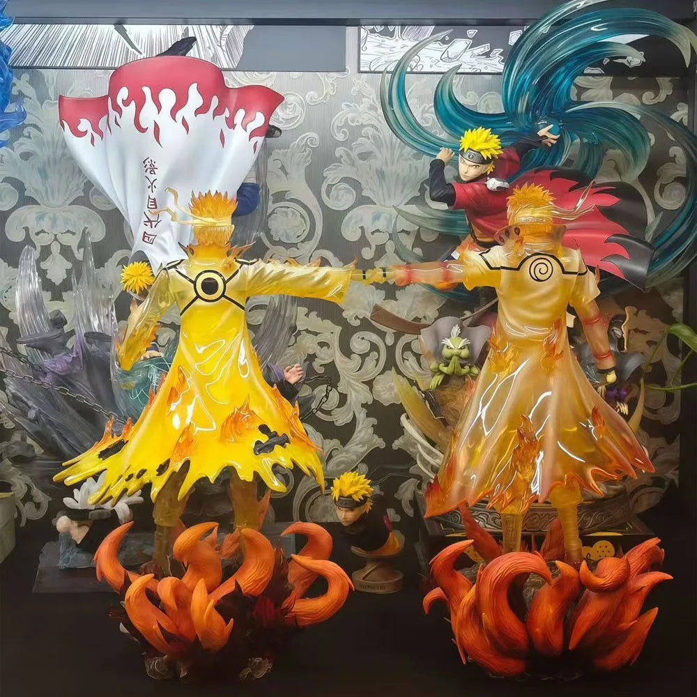 Neue 30 cm große Naruto Giant Wave Watergate Uzumaki Naruto Anime-Statue Modell GK Spielzeugpuppen-Sammlerstück Peripherie Jungen Geburtstagsgeschenk