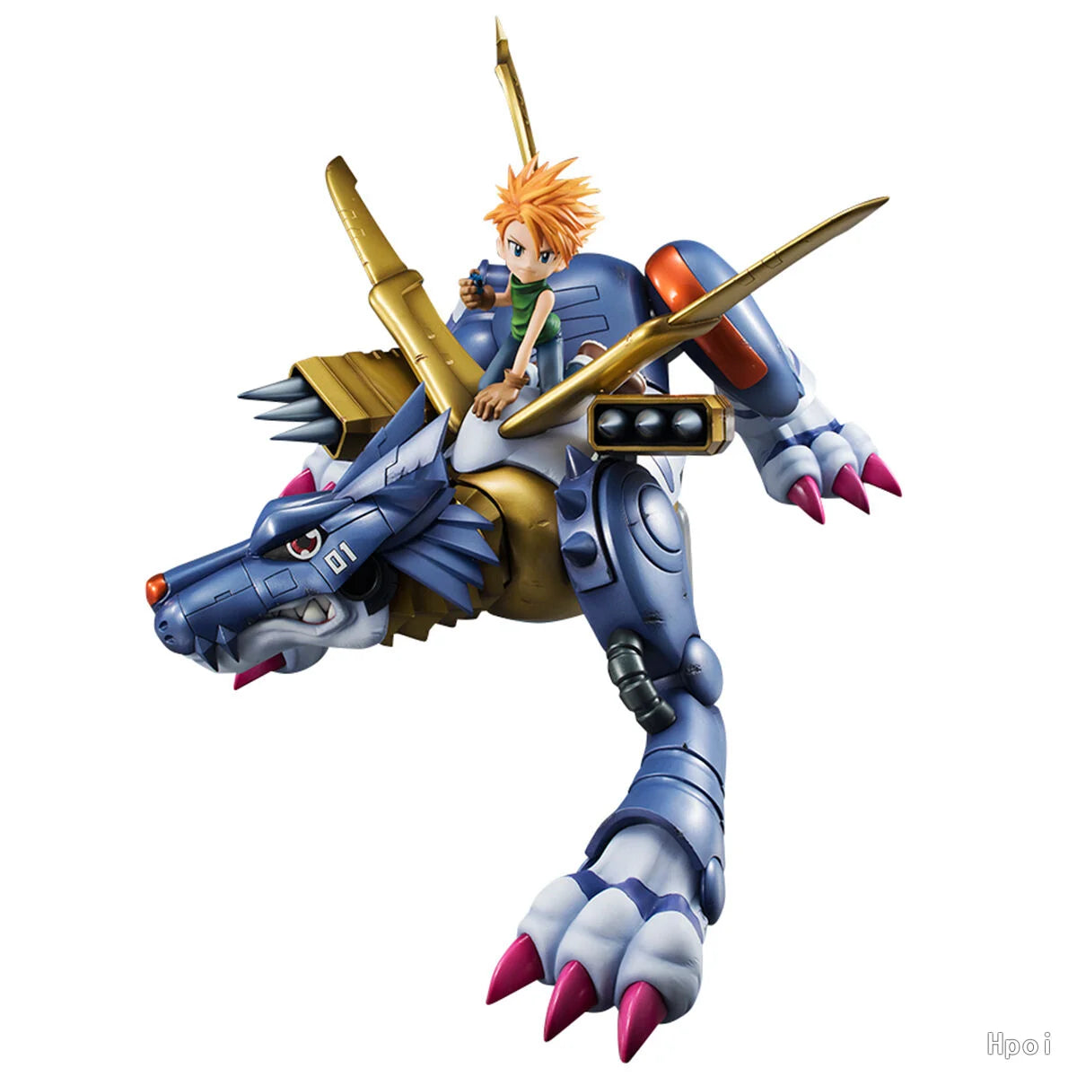 【UA】 MegaHouse Precious G.E.M. Digimon Steel Garuru and Yamato Ishida Figures Models Toys Gifts
