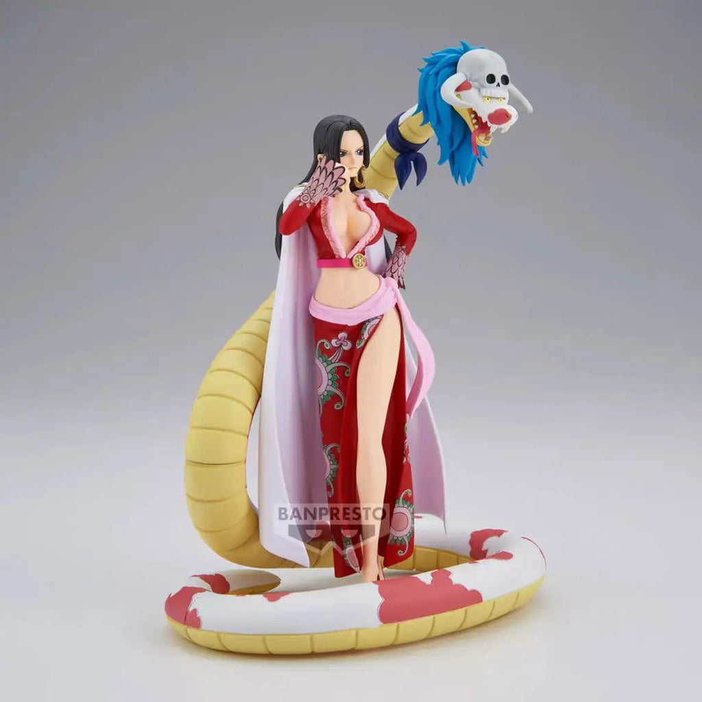 Neue One Piece Figur POP Snake Man Kaiserin Schlange Ji Han Cook Modell Desktop Dekoration Ornament Anime Handgefertigt