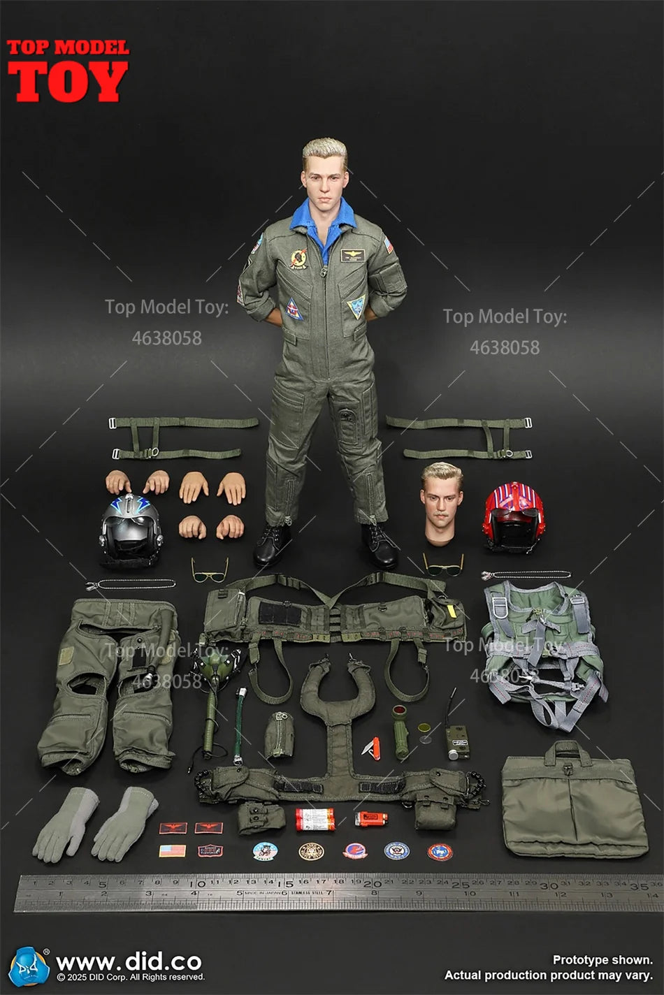 DID MA80182 1/6 Scale Men Soldier American F14 Pilot - Tom And Nick Full Set 12-inches Action Figure Model Doll Fans Gifts