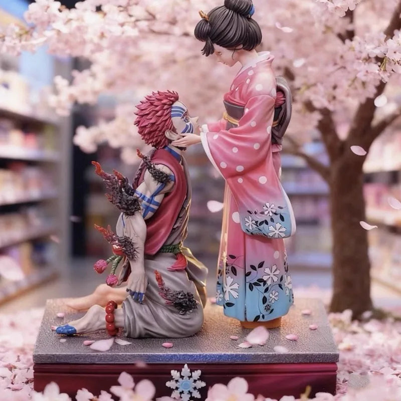 NEW 27cm Demon Slayer Akaza Koyuki Anime Figure Akaza Figurine Koyuki Figures PVC Statue decoration collection Model Gift Toy