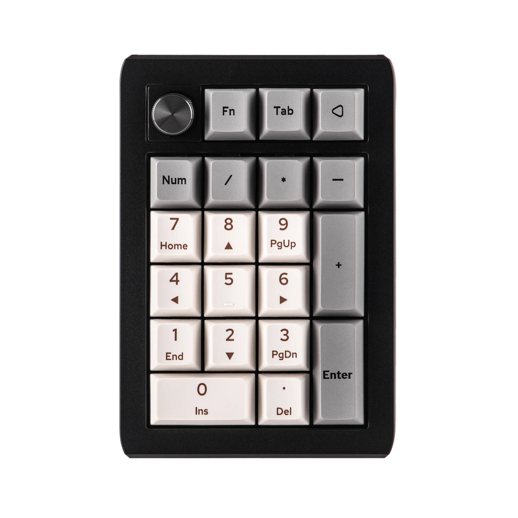 EPOMAKER EK21 VIA 20 % Dichtung, verkabelt/Bluetooth/2,4 GHz kabellos, NKRO-Nummernblock, Knopf aus Aluminiumlegierung, 1000 mAh Akku für Win/Mac/Gaming