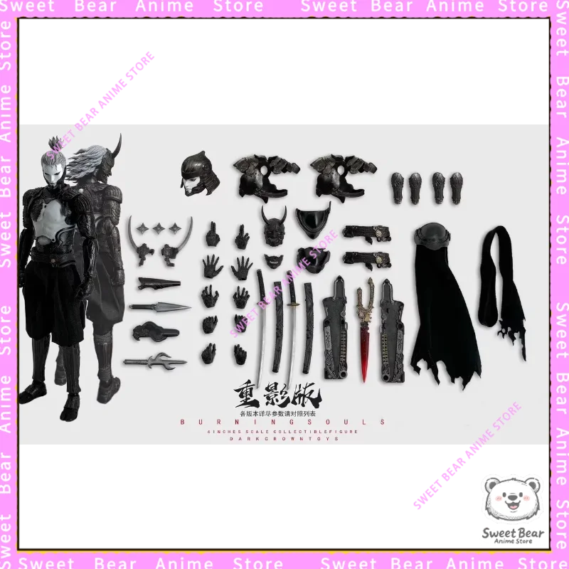 In Stock DARKCROWN TOYS Burning Souls 1/12 6 INCHES SCALE Action Figure Anime Model Trendy Toys Desktop Doll Collectibles