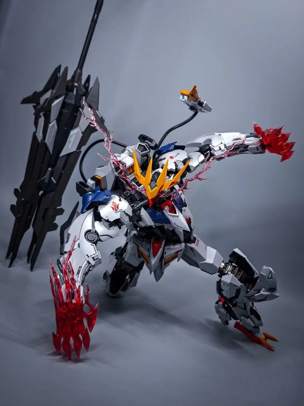 1/100 Wolf Model Barbatos Assembly Model Kit Wolf Technology Alloy Skeleton Action Figure Doll Statue Collection Model Toys Gift