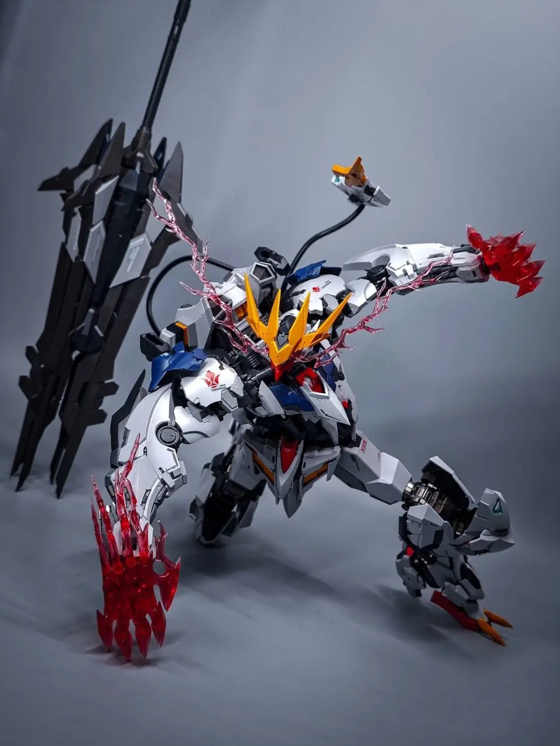 1/100 Wolf Model Barbatos Assembly Model Kit Wolf Technology Alloy Skeleton Action Figure Doll Statue Collection Model Toys Gift